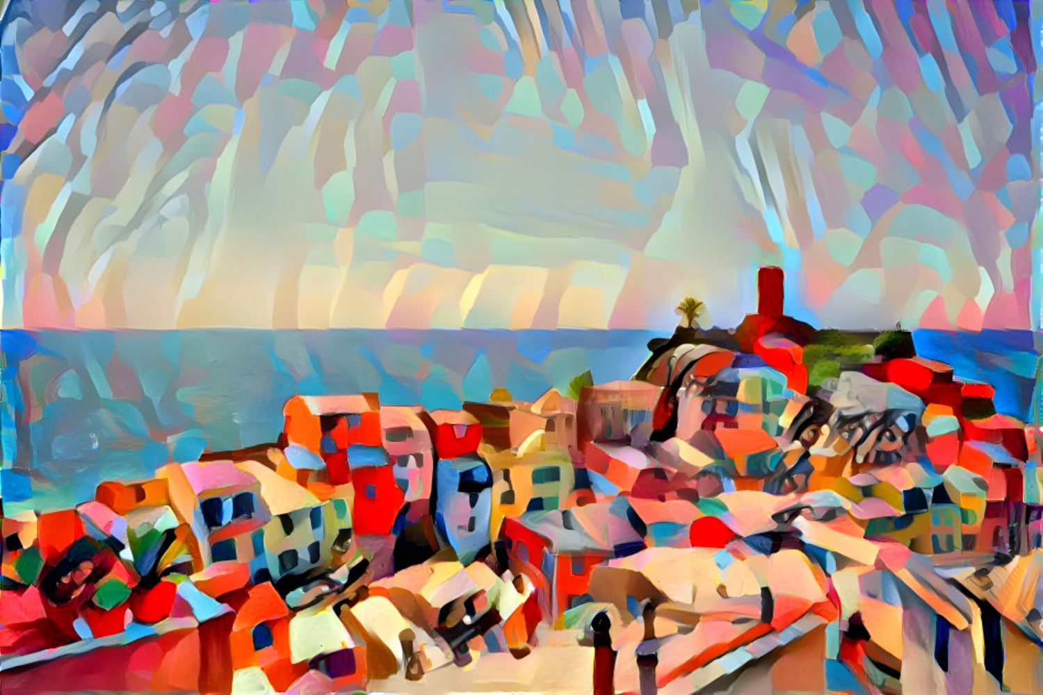Vernazza Coast Painting