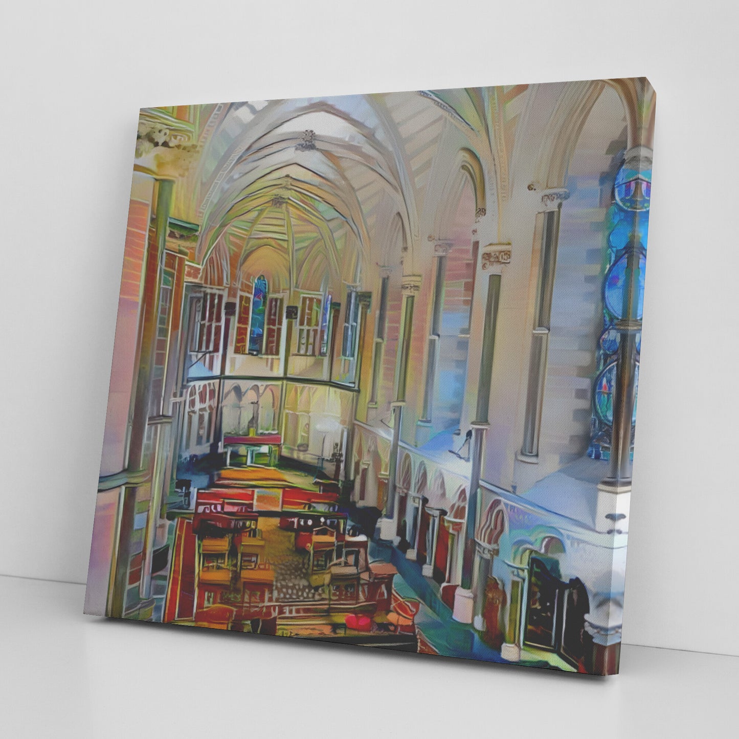 AI Generated Oil Painting of Arundel Cathedral