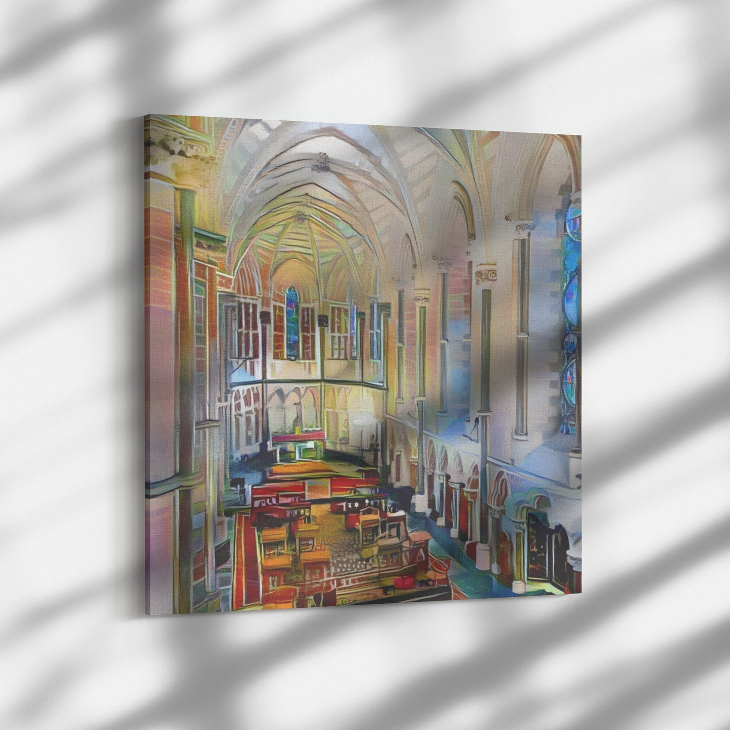 AI Generated Oil Painting of Arundel Cathedral