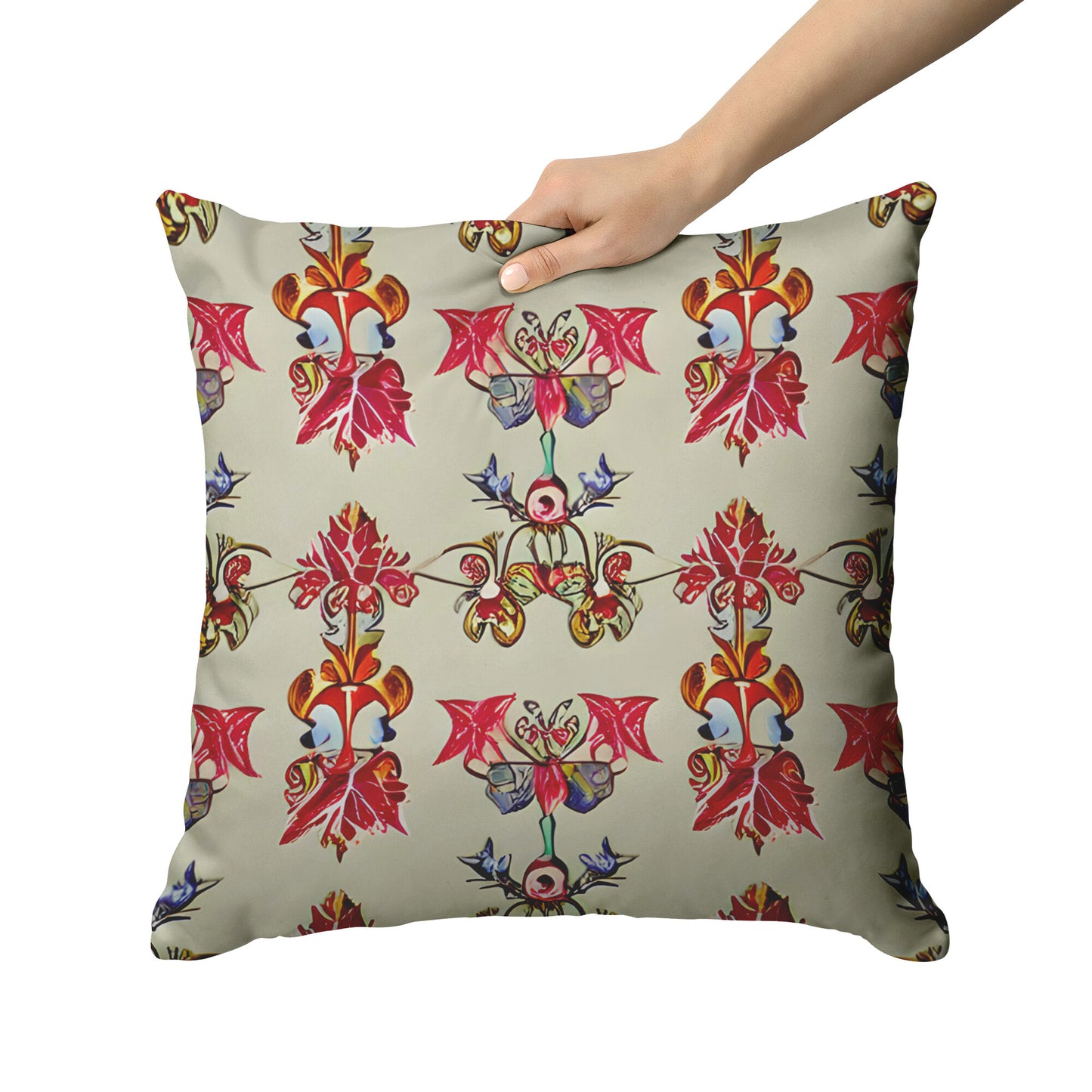 Art Nouveau Repeating Pattern Throw Pillow, Belle Epoque Craftsman Pillow