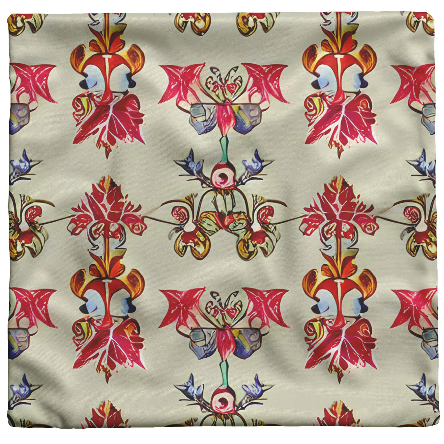 Art Nouveau Repeating Pattern Throw Pillow, Belle Epoque Craftsman Pillow