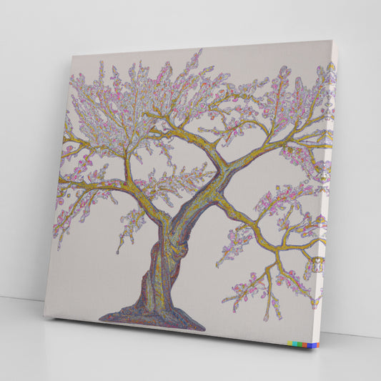 DALL-E Generated Print of a Cherry Tree in Bloom