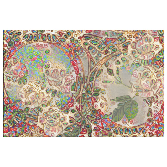 Floral Art Nouveau Wall Decor, AI Art