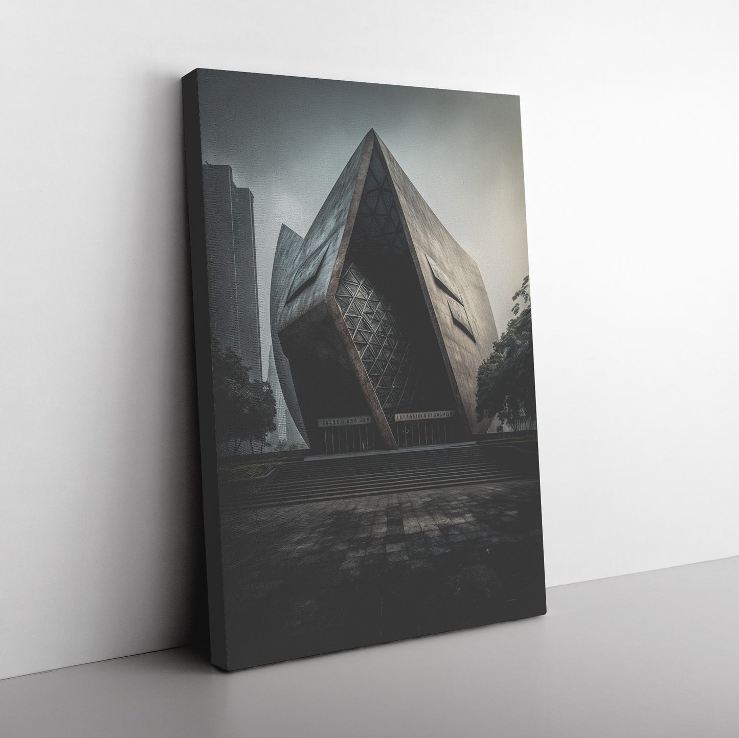 Guangzhou Opera House Print, Futuristic Architecture, Midjourney AI Architecture