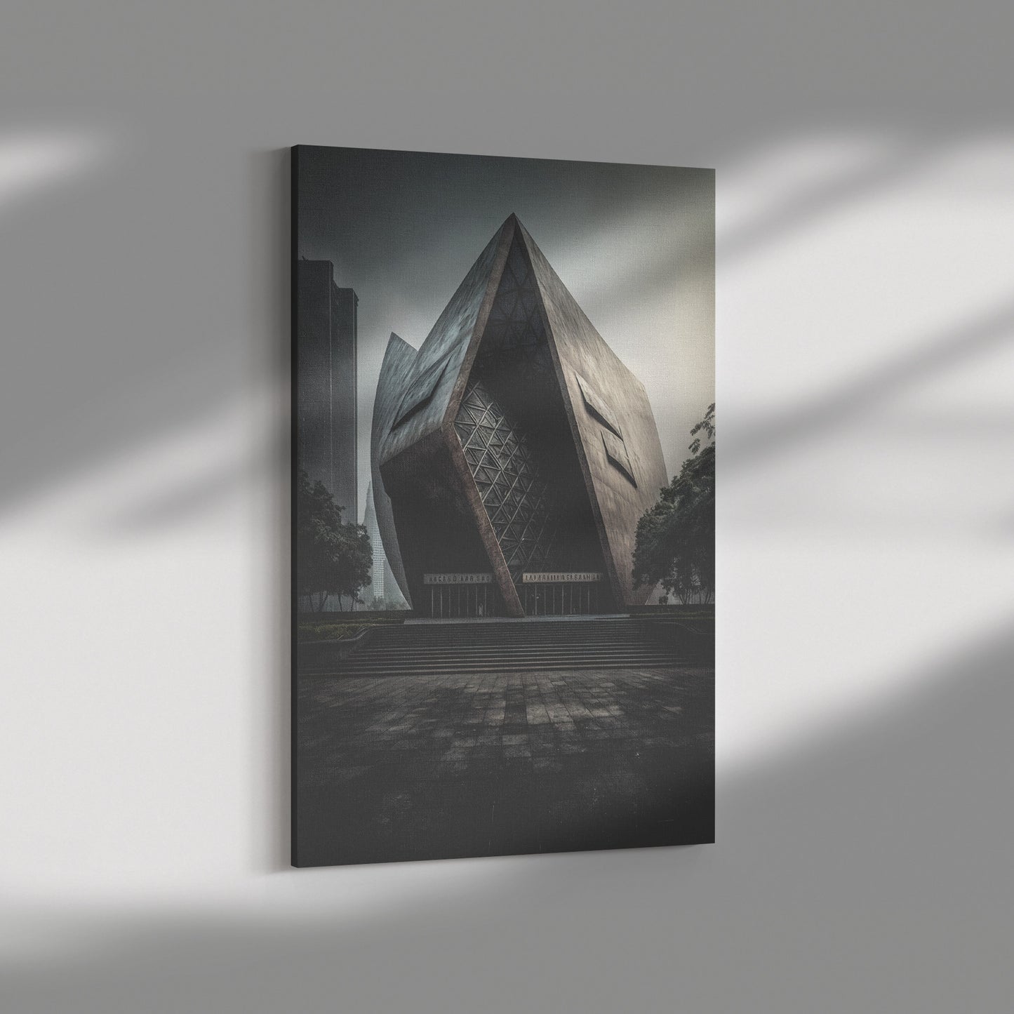 Guangzhou Opera House Print, Futuristic Architecture, Midjourney AI Architecture