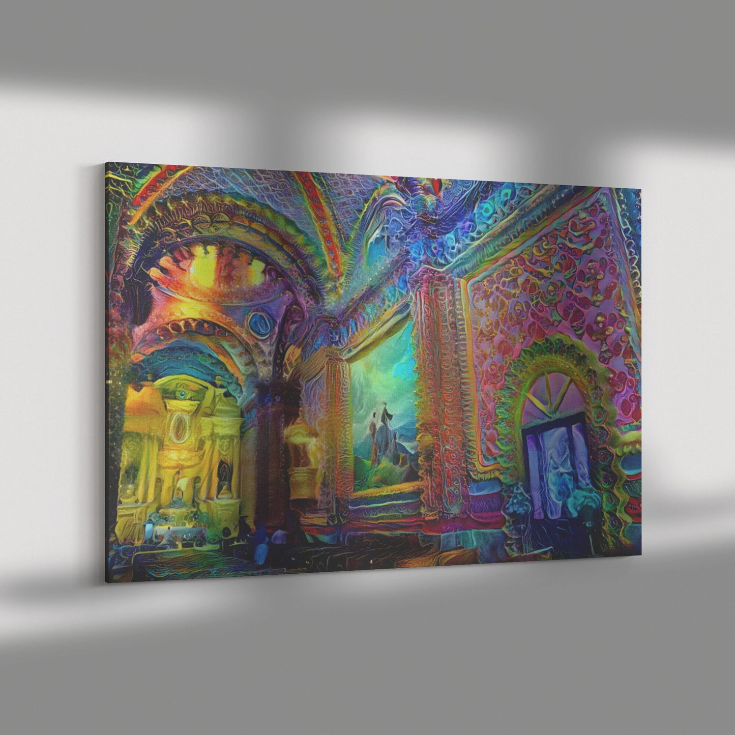 Morelia Cathedral, Colorful AI Cathedral Art