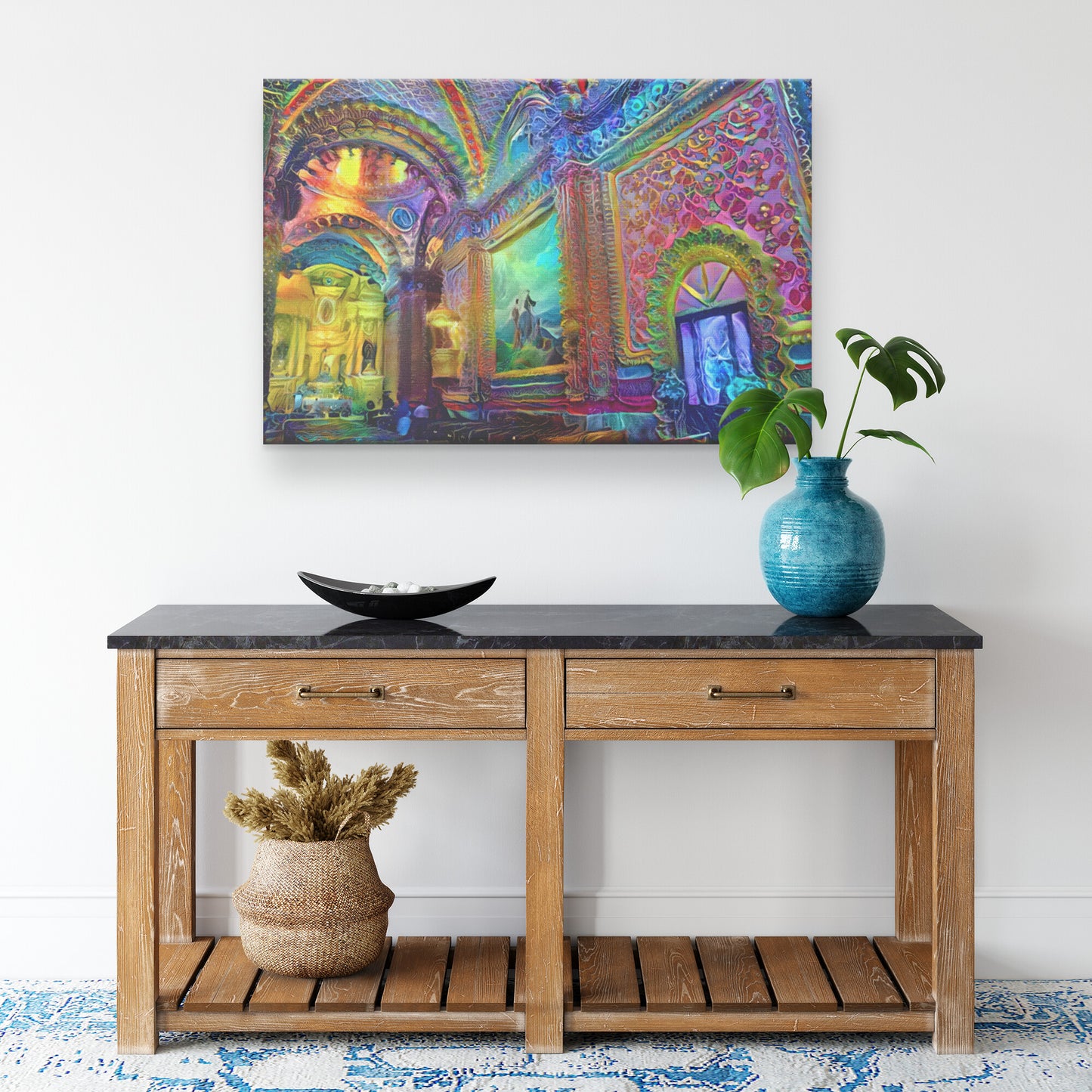 Morelia Cathedral, Colorful AI Cathedral Art