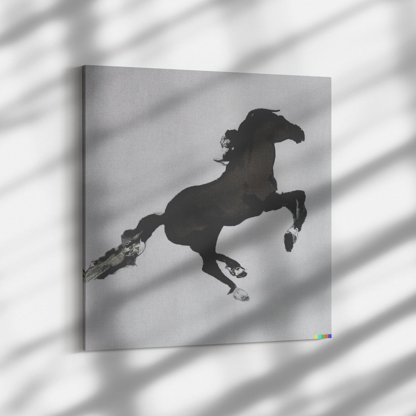 One-Of-A-Kind, NFT Backed, AI Generated Minimalist Silhouette Painting