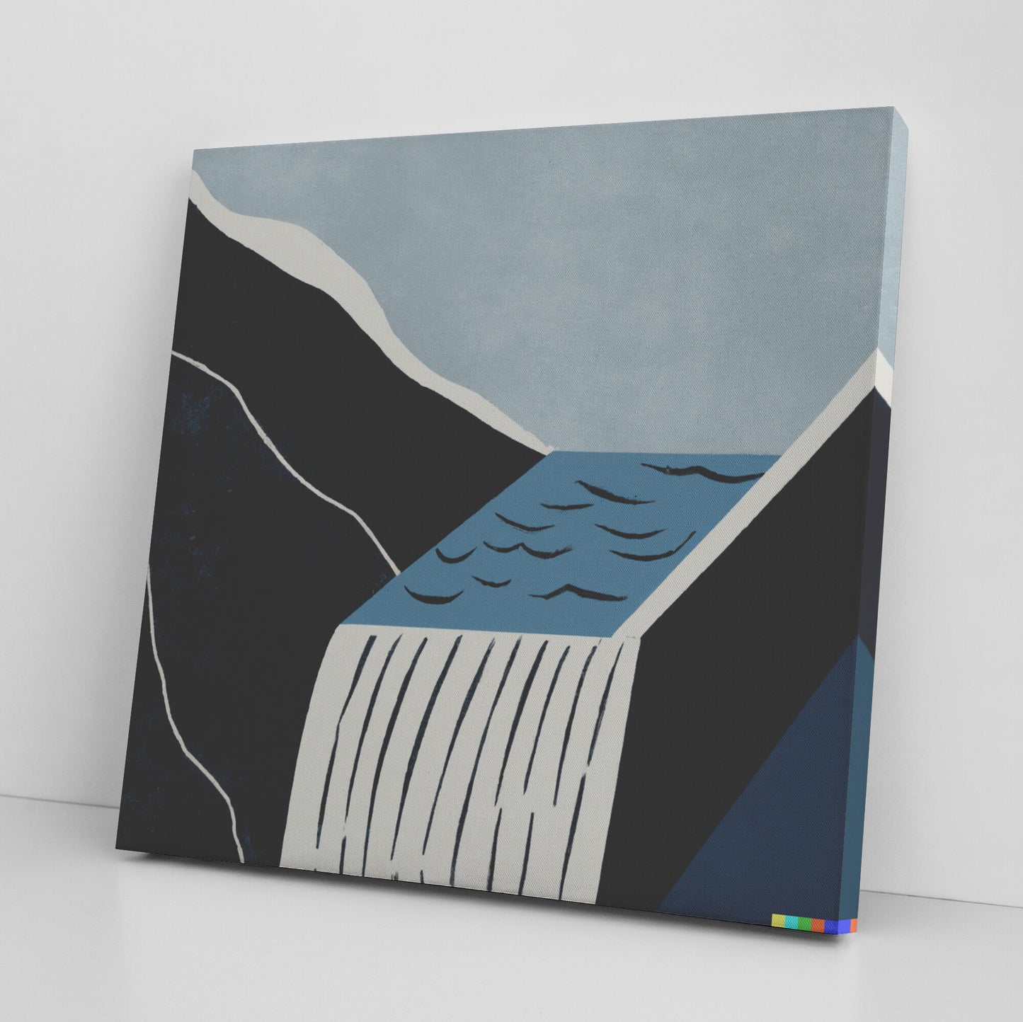 One-Of-A-Kind, NFT Backed, Abstract Portrait of a Waterfall