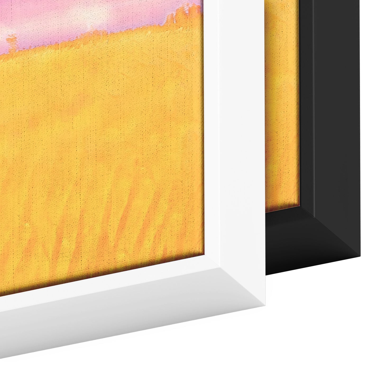 Rose and Gold Landscape Print, AI Generated Wall Art