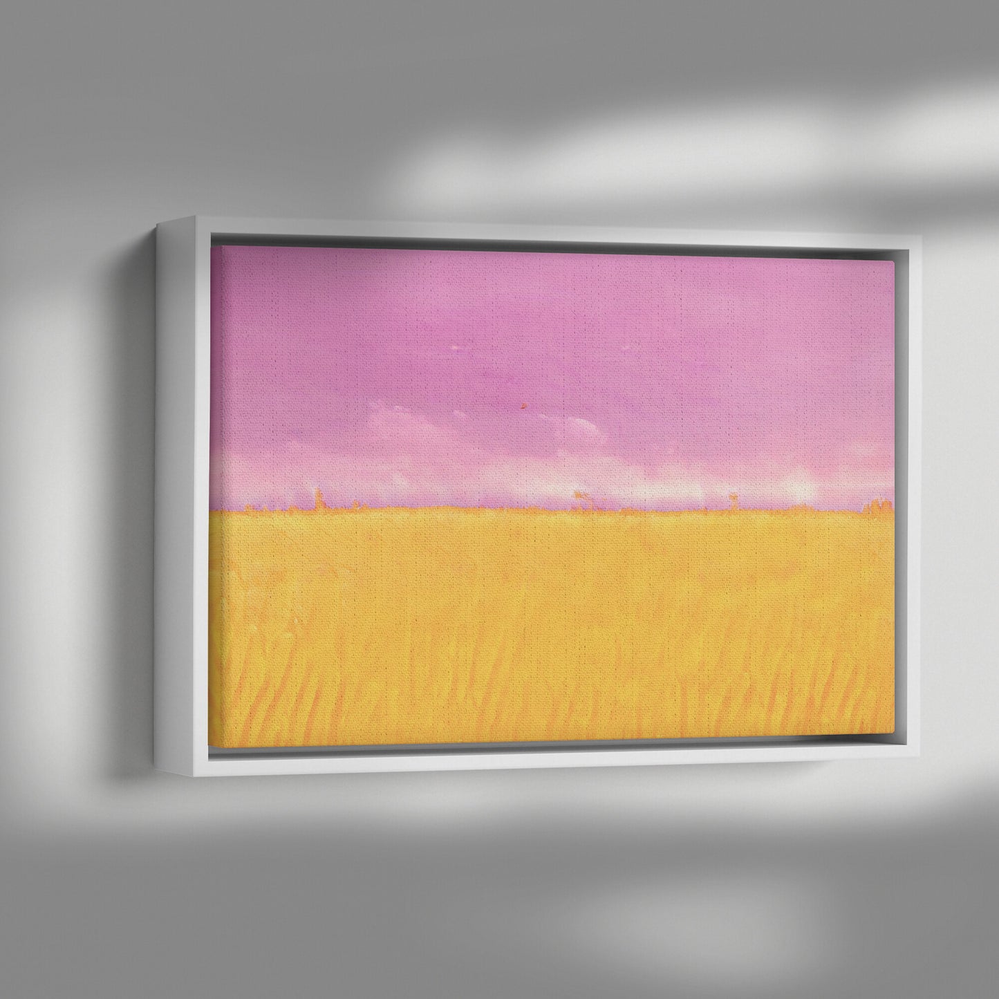 Rose and Gold Landscape Print, AI Generated Wall Art