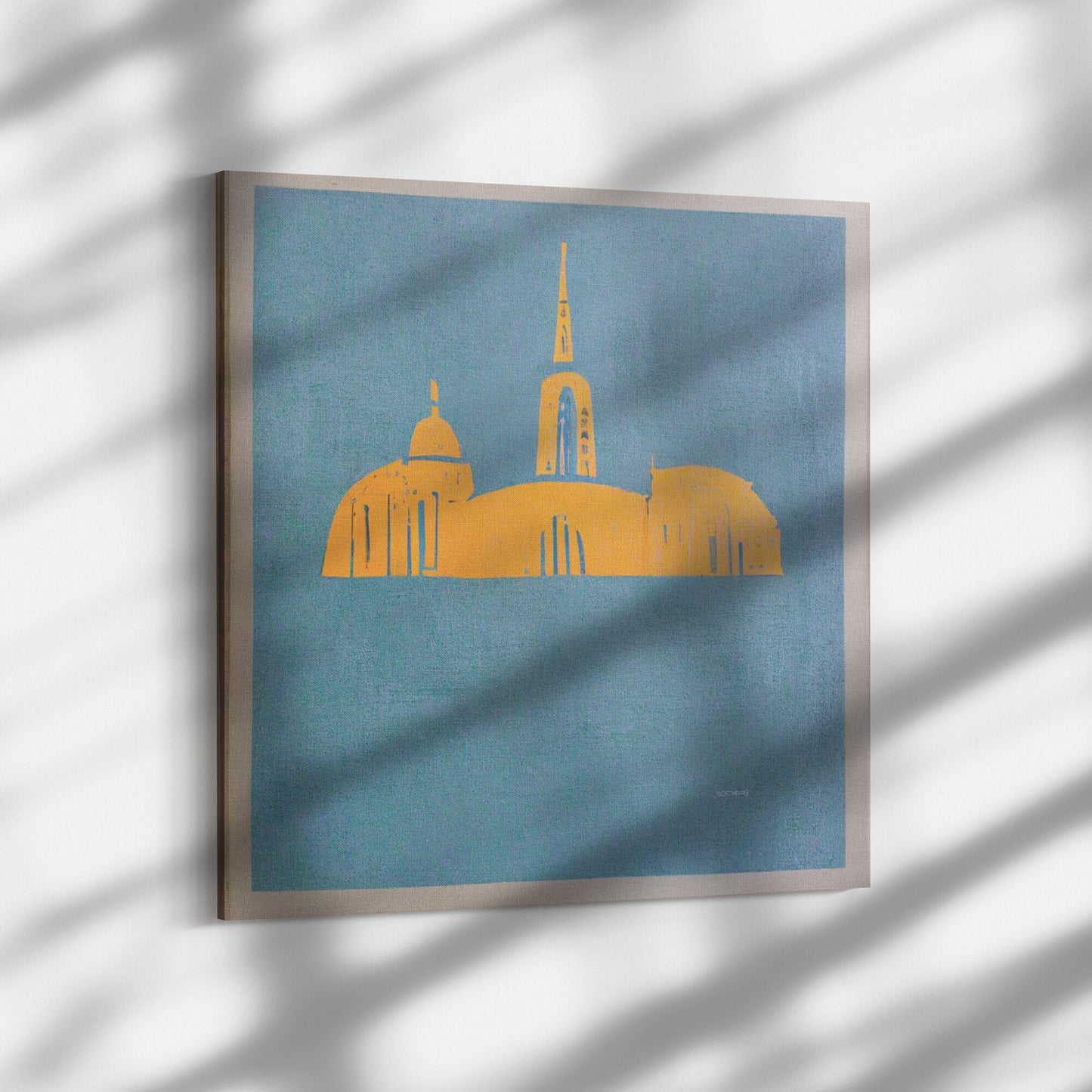 Sacre Coeur Montmartre Print, Minimalist Painting of Sacre Coeur Basilica