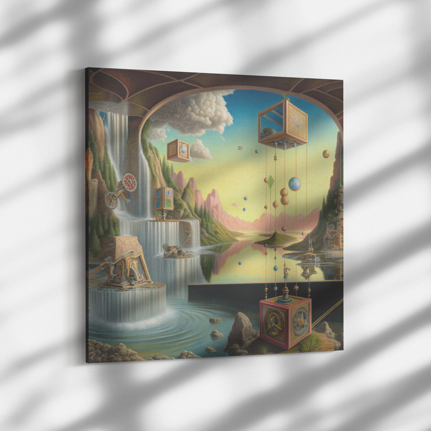 Surrealist Painting in Style of Salvador Dail, Surrealistic Steampunk Art, Midjourney AI Art