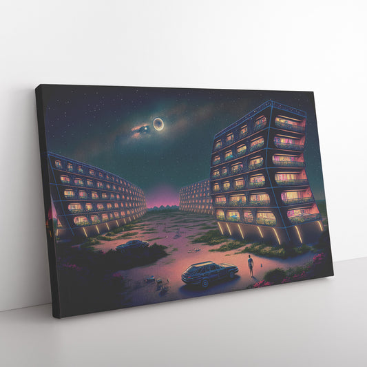 Synthwave Space Opera Retro Futuristic Concept Architecture, Midjourney AI Art