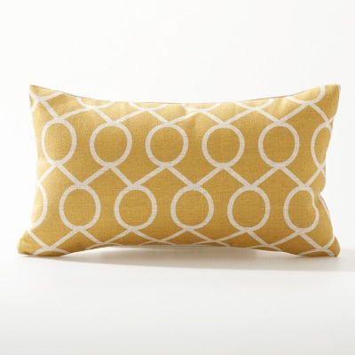 Yellow Gold Mid Century Modern Pillow Cover