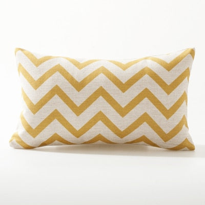 Yellow Gold Mid Century Modern Pillow Cover
